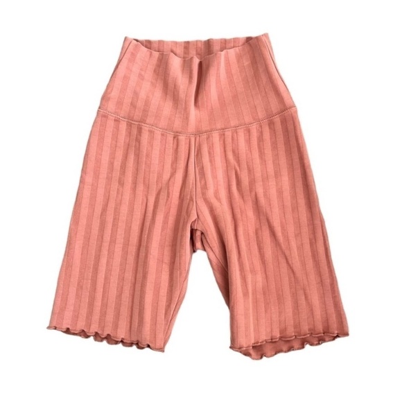 AERIE OFFLINE High Waisted Bike Shorts Lettuce Edge - Picture 8 of 8